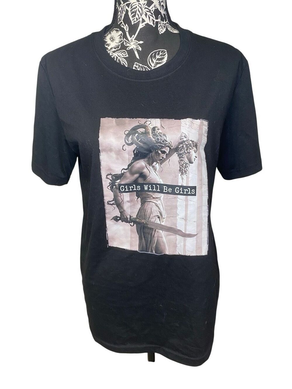 Medusa Graphic T Shirt Girls Will Be Girls Greek Mythology Goddess Streetwear